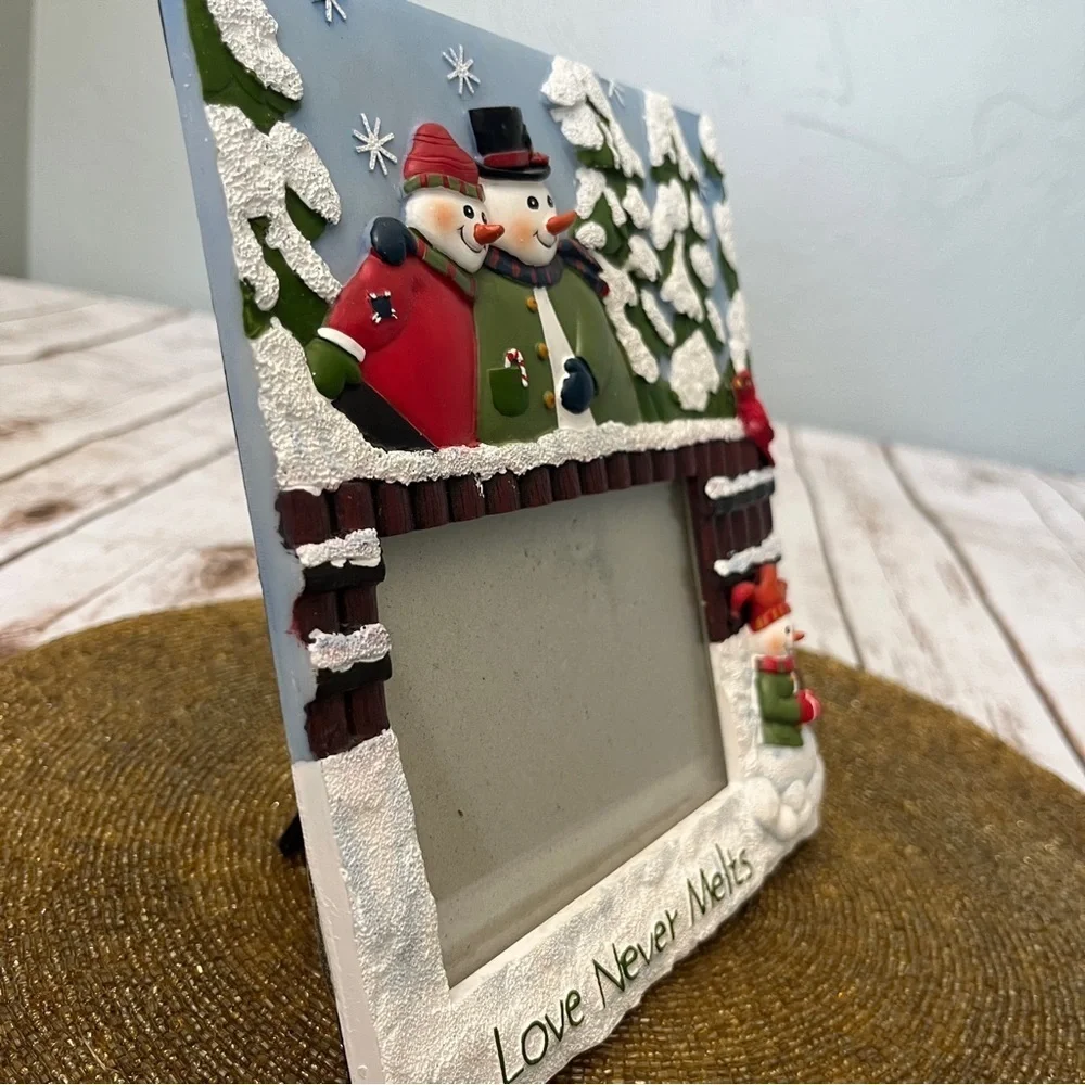 Love‎ Never Melts Snowman Photo Picture Frame